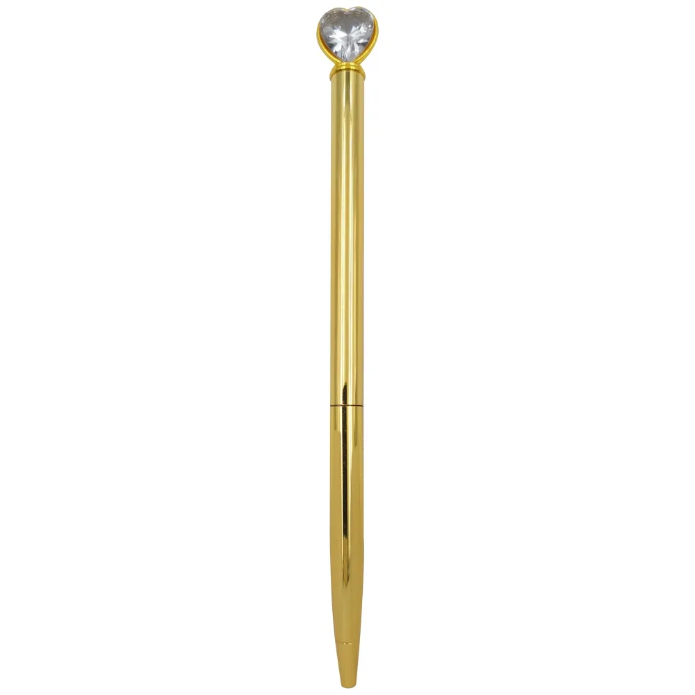 Caneta Metal Cristal Coração
