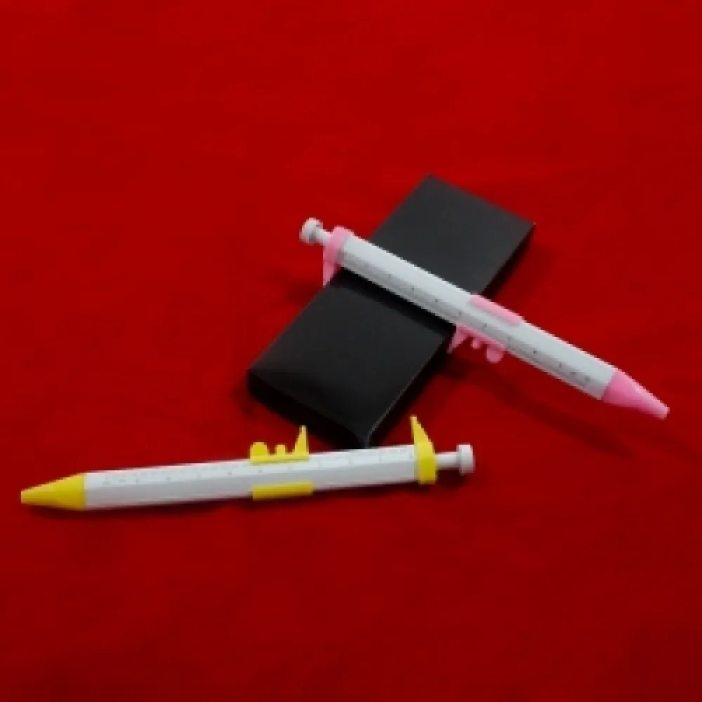 #Caneta Plástica Paquímetro