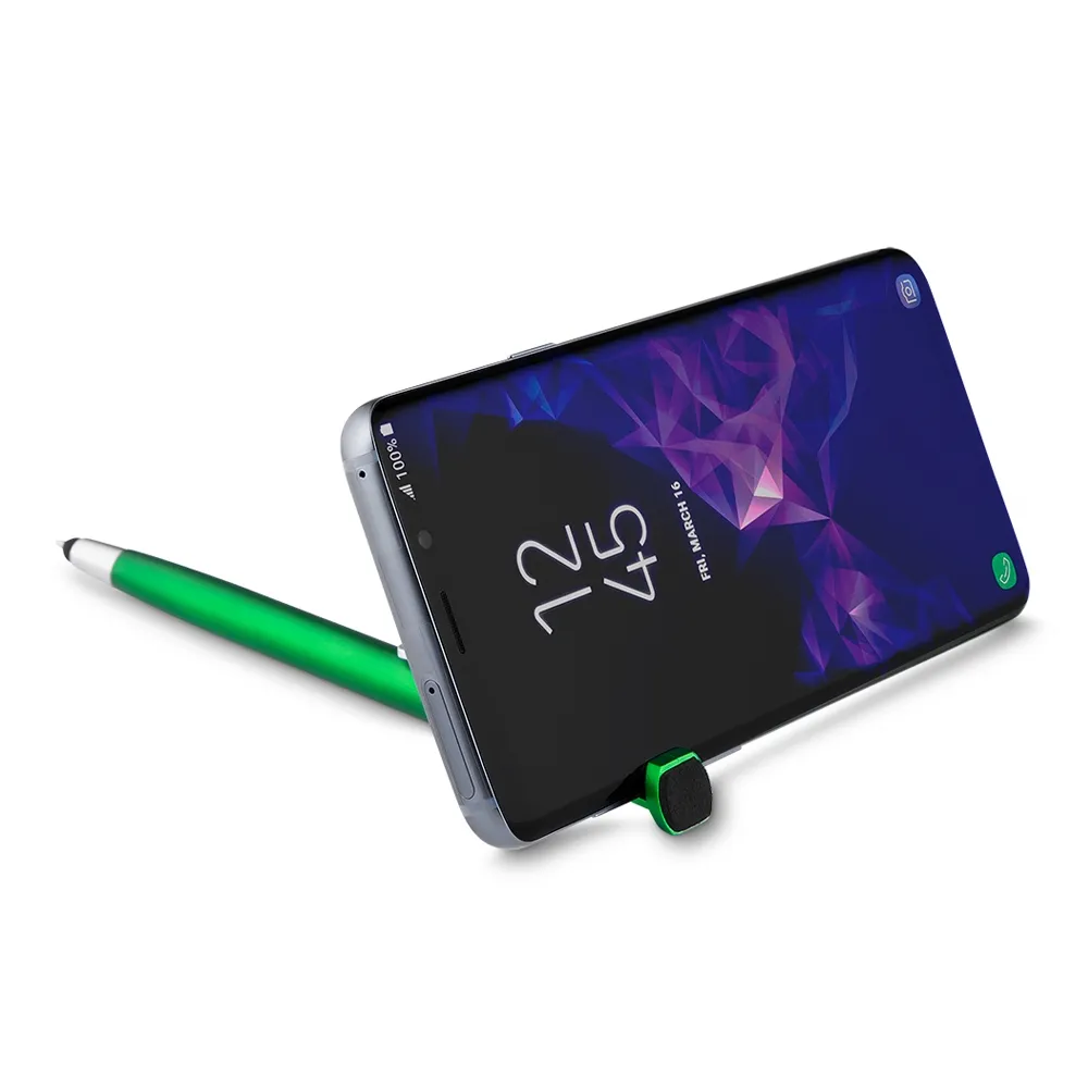 #Caneta Plástica Touch com Suporte