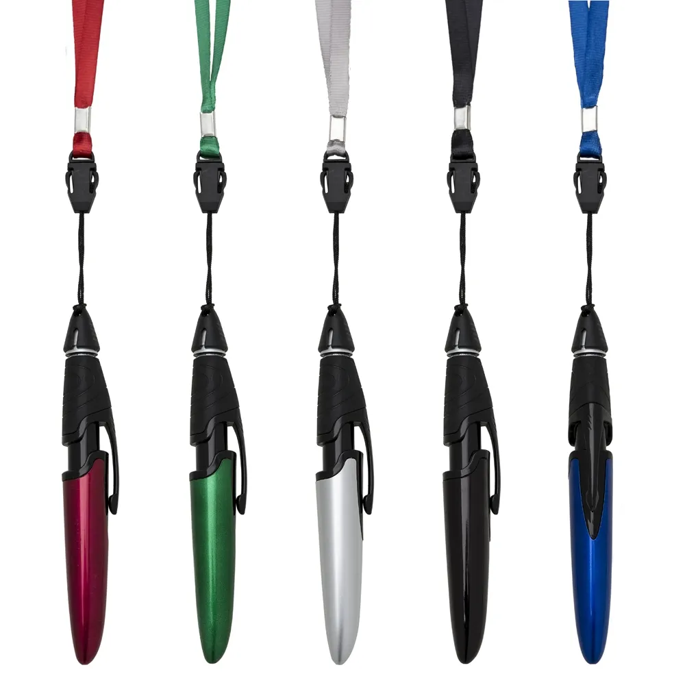 #Caneta Plástica com Cordão