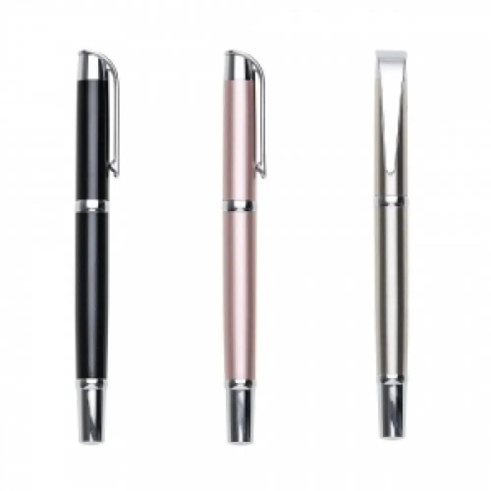 #Caneta metal roller brilhante