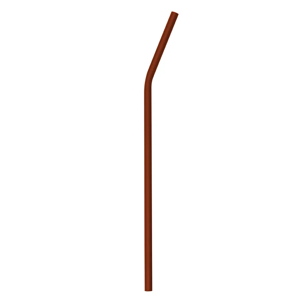 #Canudo Curvado 218mm Alumínio