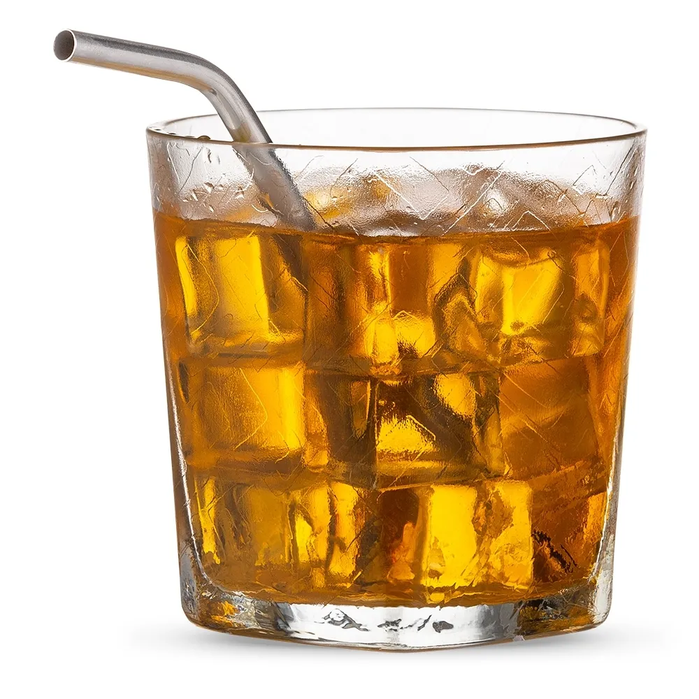 #Canudo curvado Inox 150MM