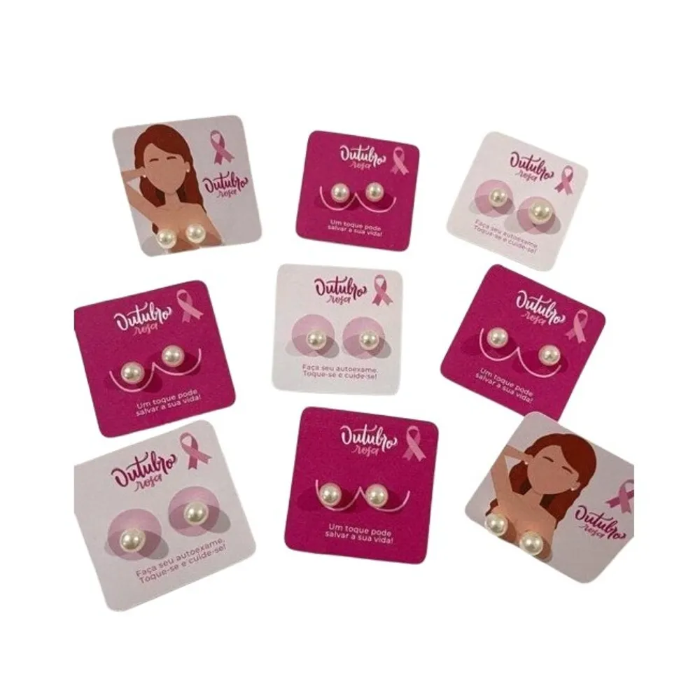 Card Brinco Perola Outubro Rosa-BC0001MF