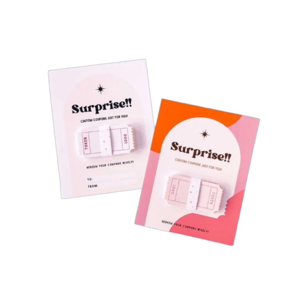 Cartela destacável personalizada 10x18cm -CTL01