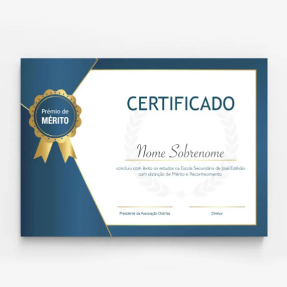 Certificado A4 Couché 300g-108607