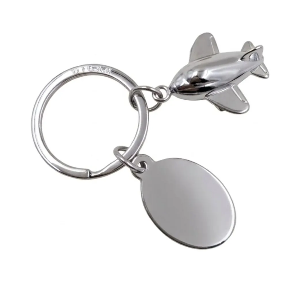 Chaveiro Avião Em Metal