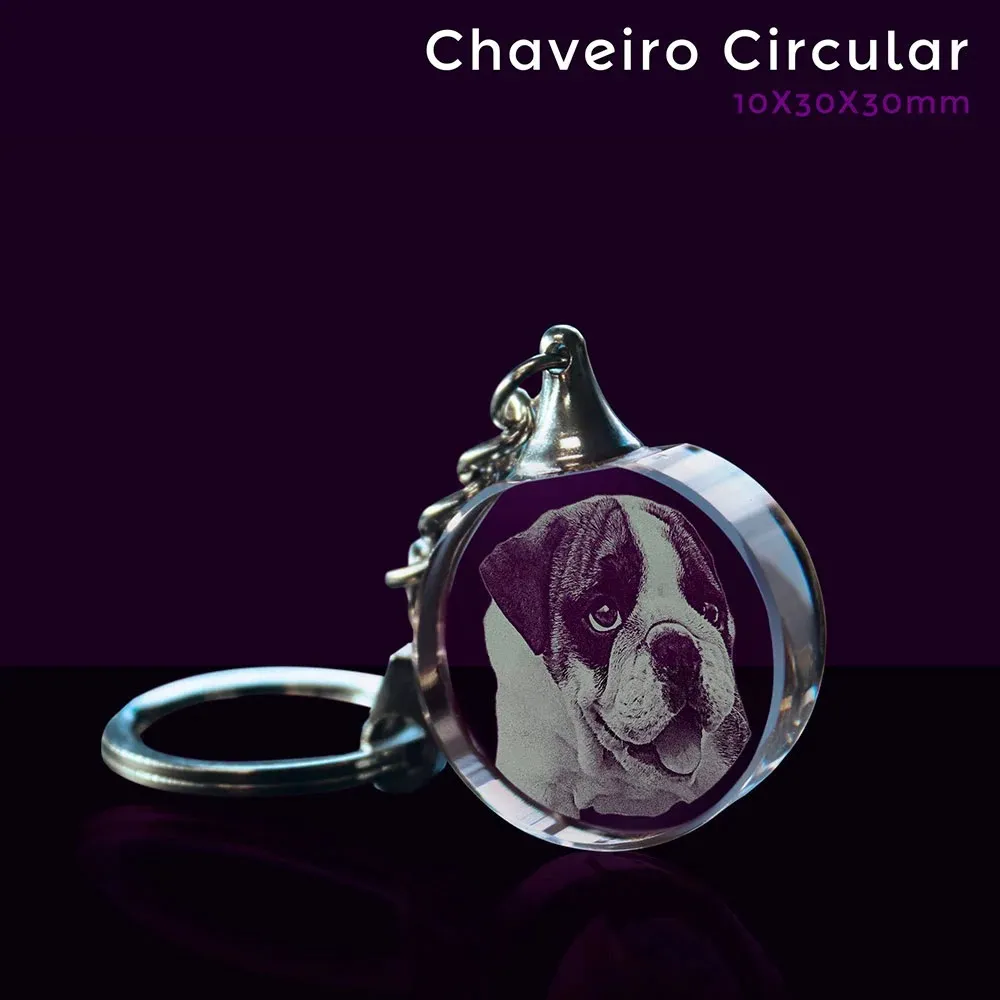 Chaveiro Circular Sem Chanfro