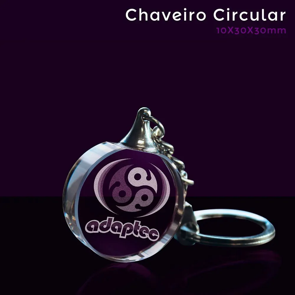 Chaveiro Circular Sem Chanfro