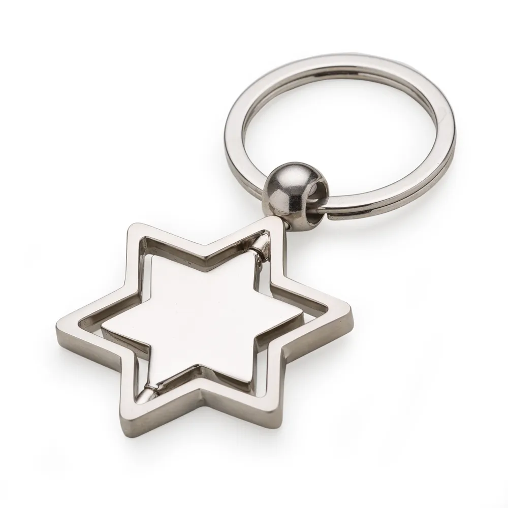 #Chaveiro Estrela Giratório