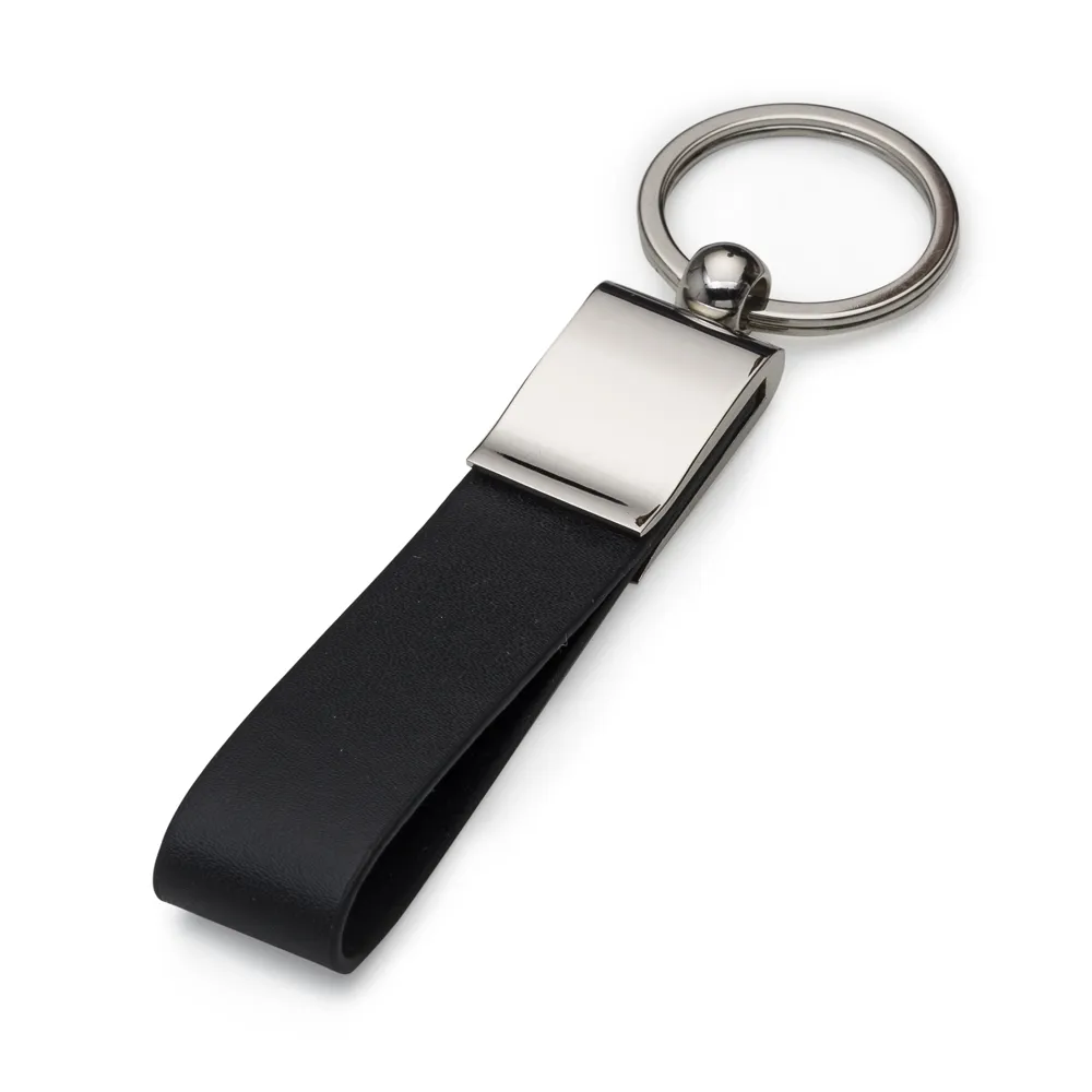 #Chaveiro Metal Couro