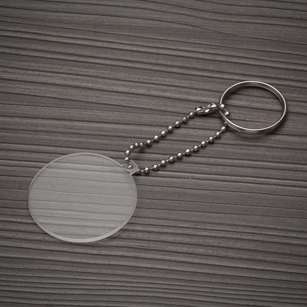 #Chaveiro Plástico Redondo