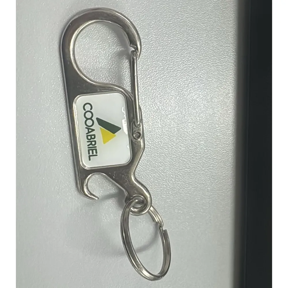 Chaveiro com mosquetão e anzol abridor -2810MB