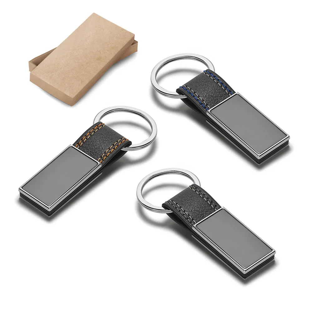 Chaveiro de Couro e Metal Personalizado