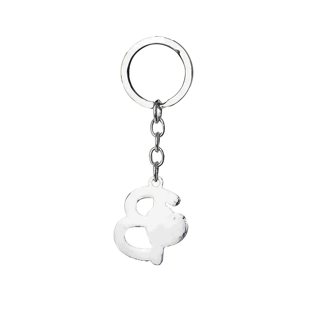 #Chaveiro de Metal Letra B