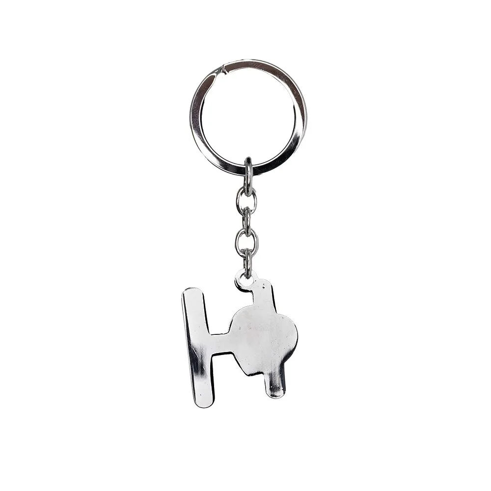 #Chaveiro de Metal Letra H