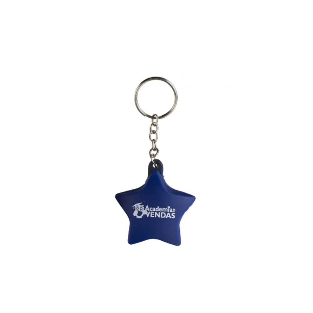Chaveiro estrela vinil oca Personalizada