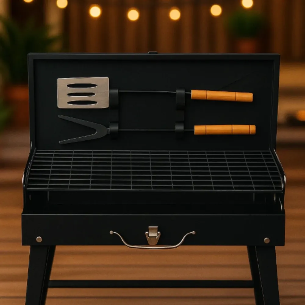 Churrasqueira Portátil vira Maleta-BBL55