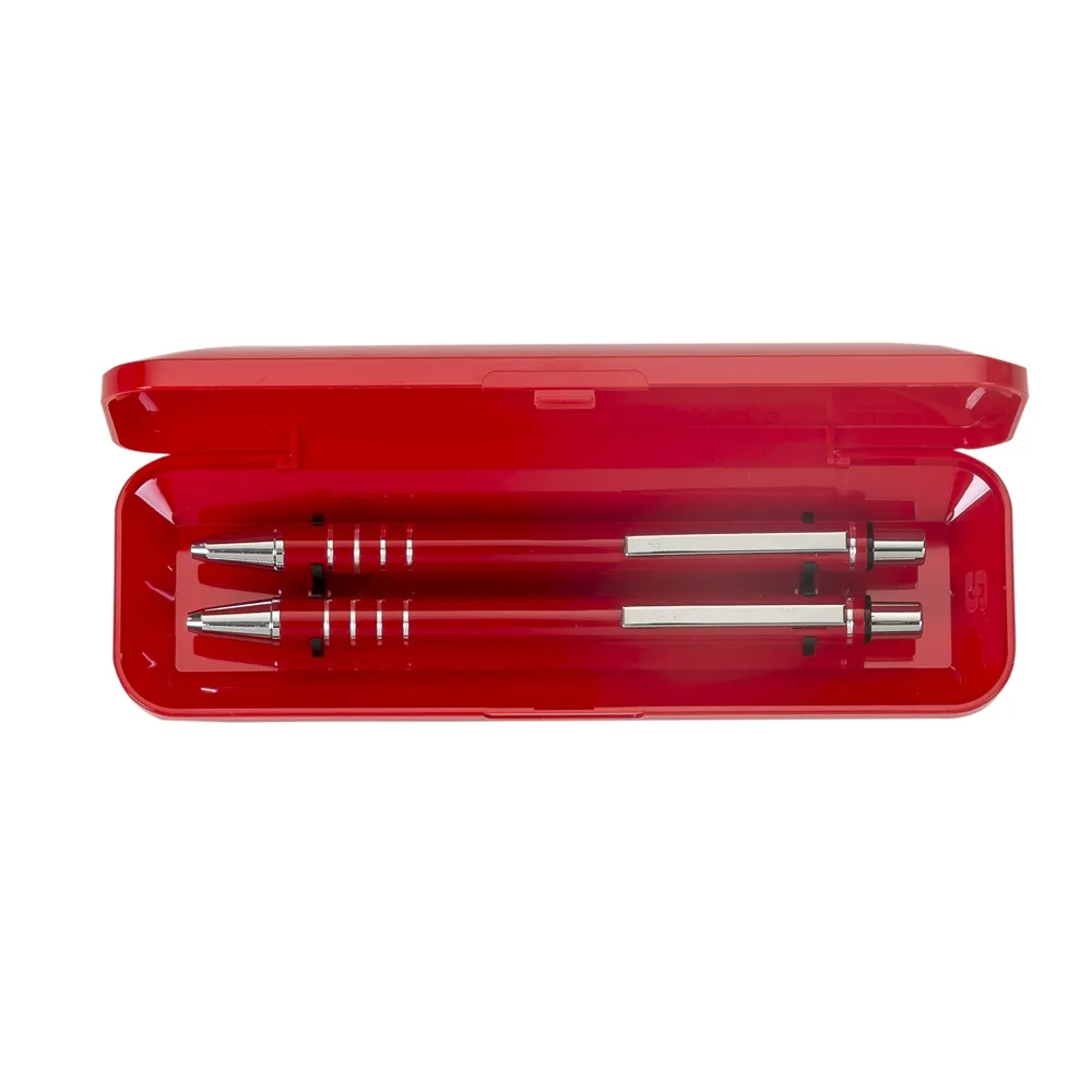 #Conjunto Caneta e Lapiseira Semimetal