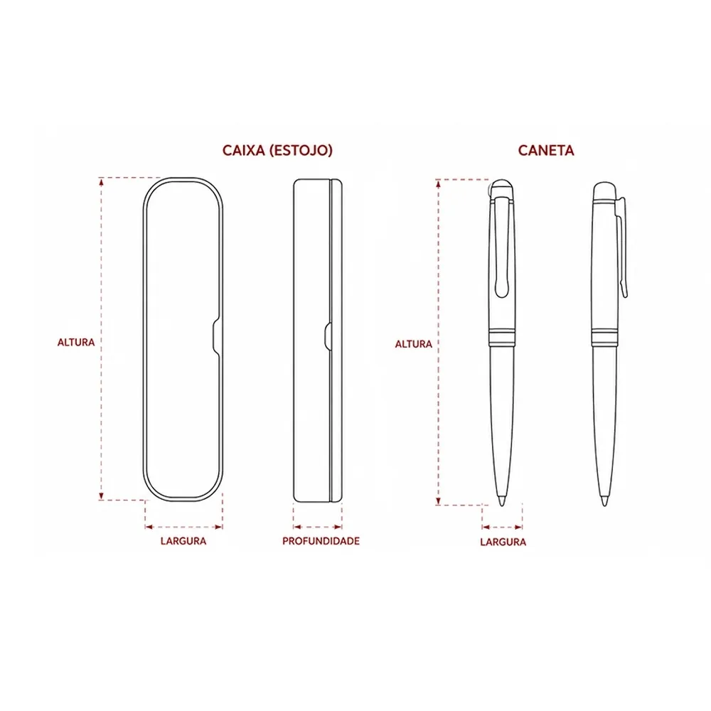 Conjunto Canetas Executivas 2 Peças