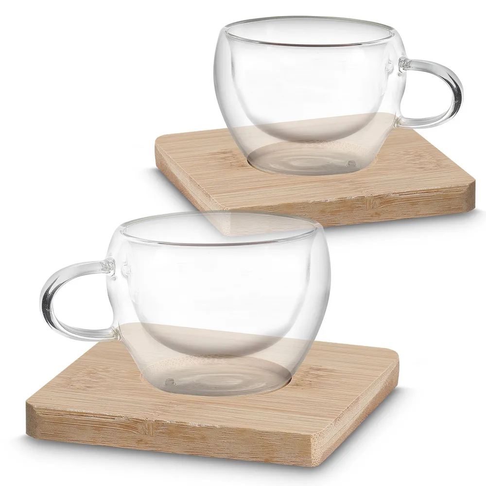 Conjunto de Xícaras de Vidro Borossilicato-CV300P