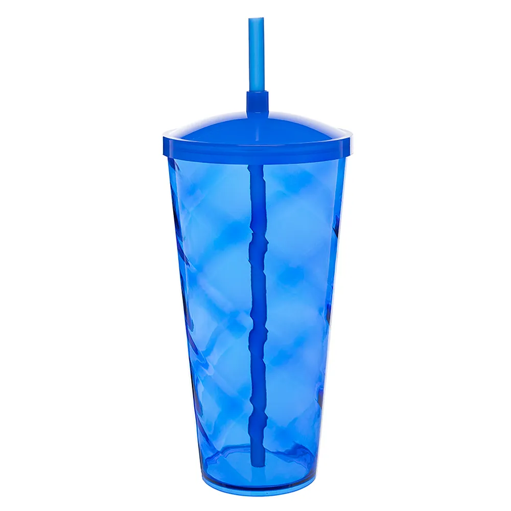 Copão Twister 1 litro em PS c/tampa e canudo