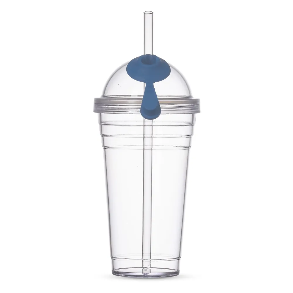 #Copo Plástico 480ml com Canudo