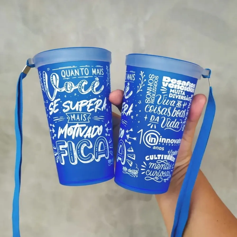 Copo Plastico personalizado com tirante 1300X20MM-CPTRT01