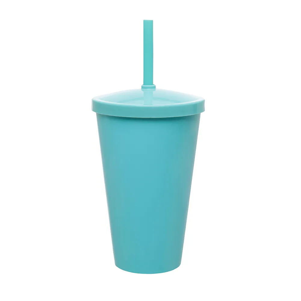 Copo Refresh 550ml em PS ou PP c/ tampa e canudo