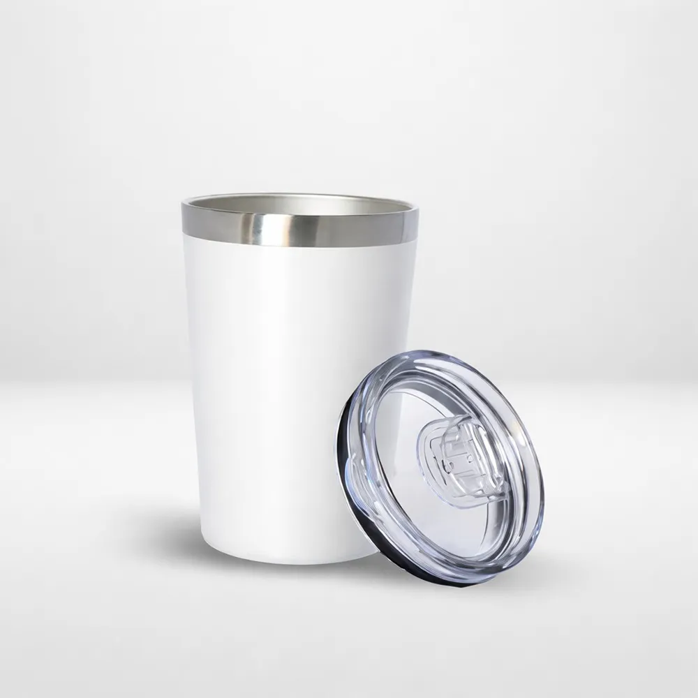 Copo Térmico Cerveja/café Aço Inox 360ml Com Tampa Caju Box