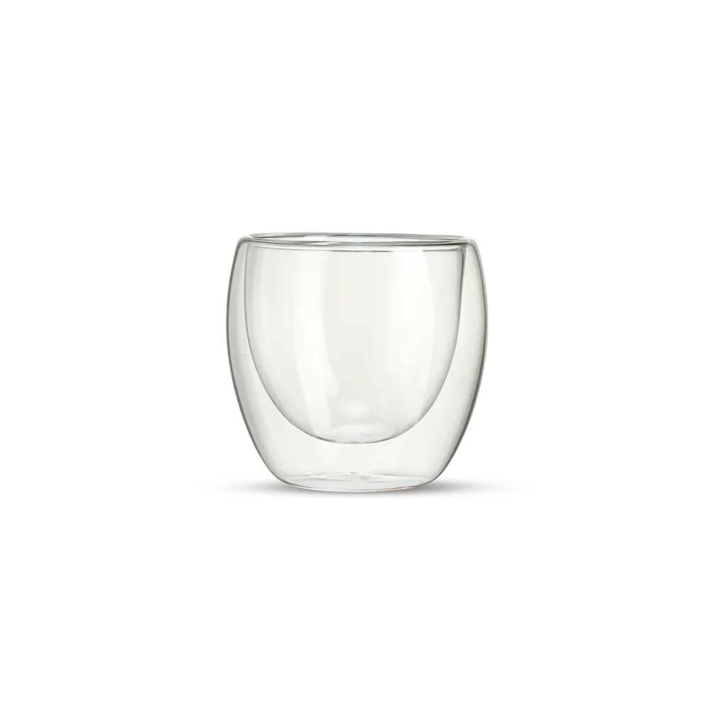 Copo Vidro Parede Dupla 160ml