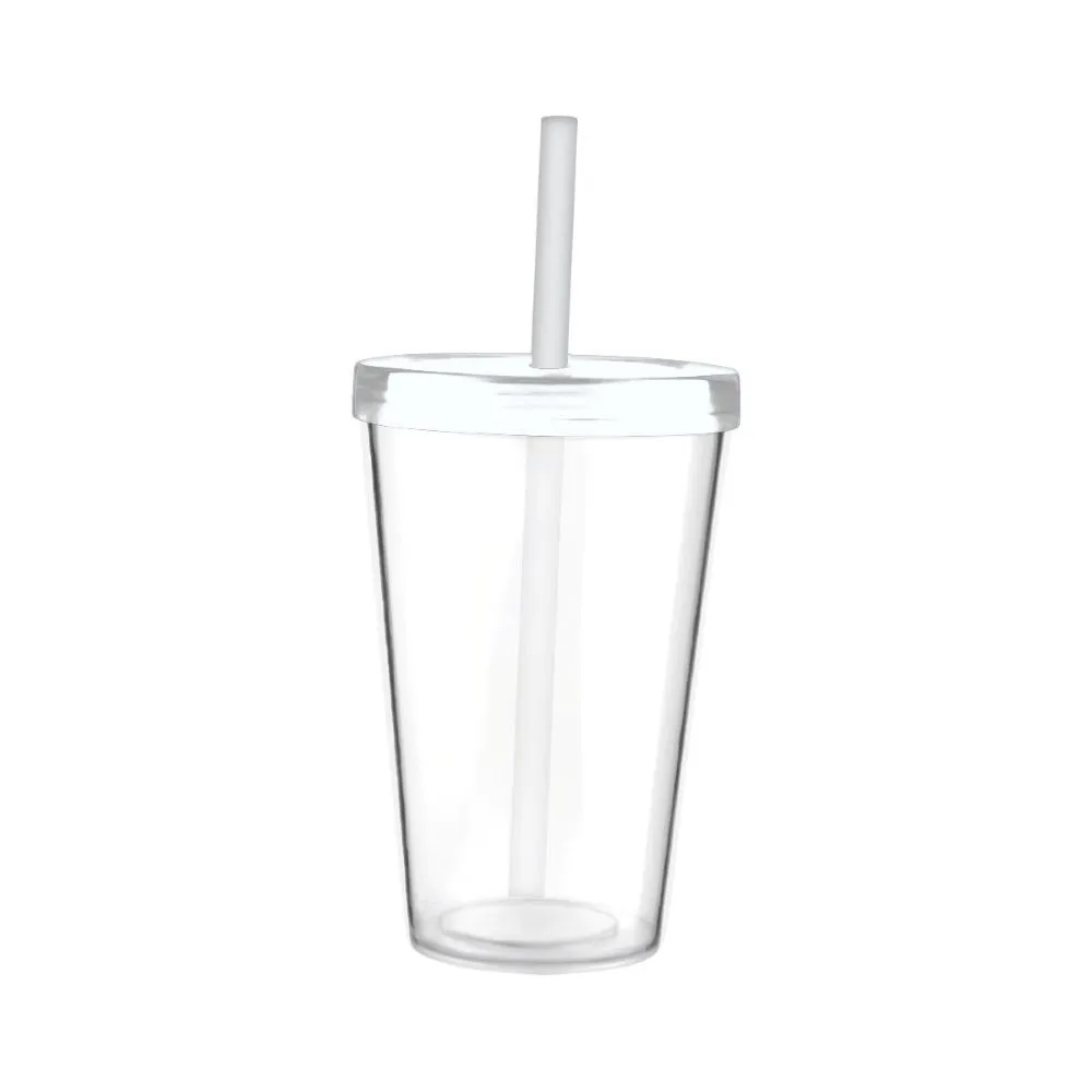 Copo com Tampa Reta-CTR01