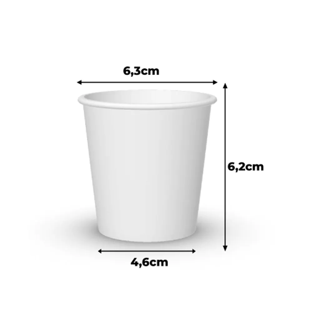 Copo de Papel Personalizado e Biodegradável 100ml