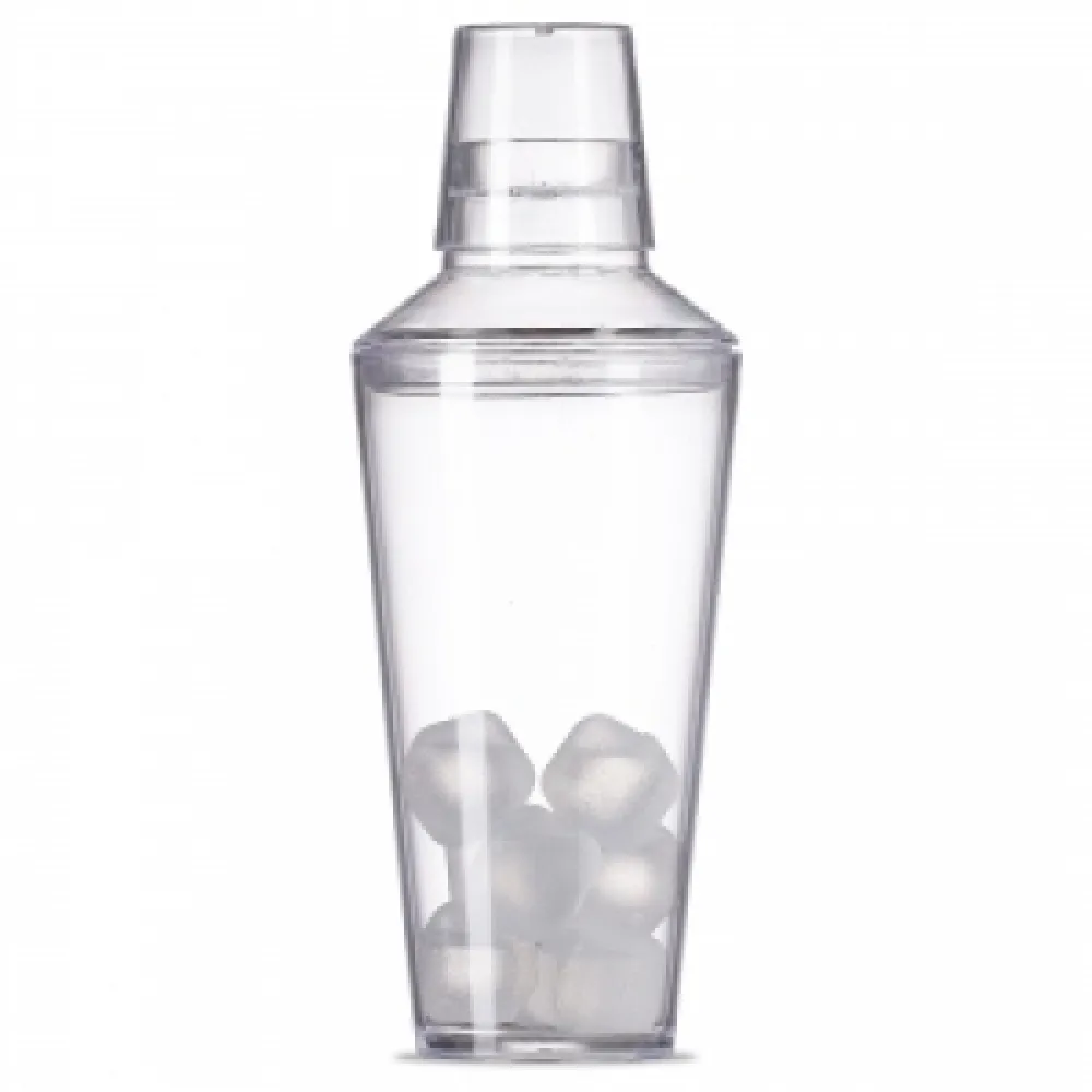 #Coqueteleira Acrílica com Gelo Ecológico e Misturadores