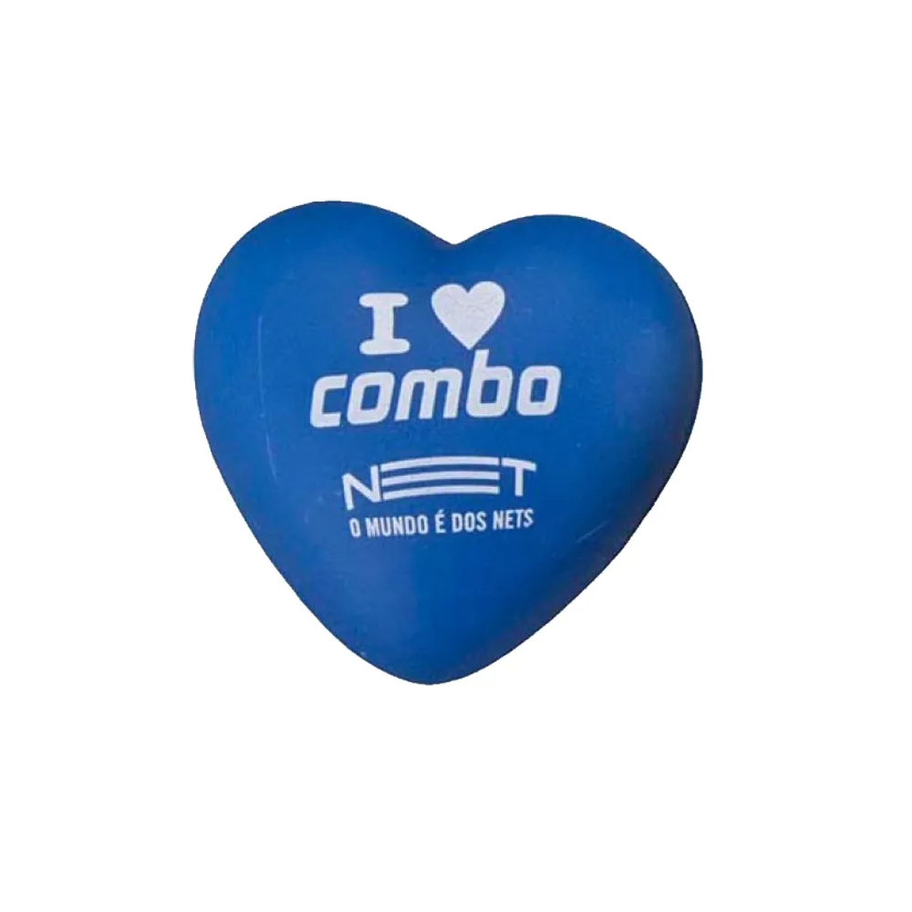 Coração anti stress vinil oca Personalizada