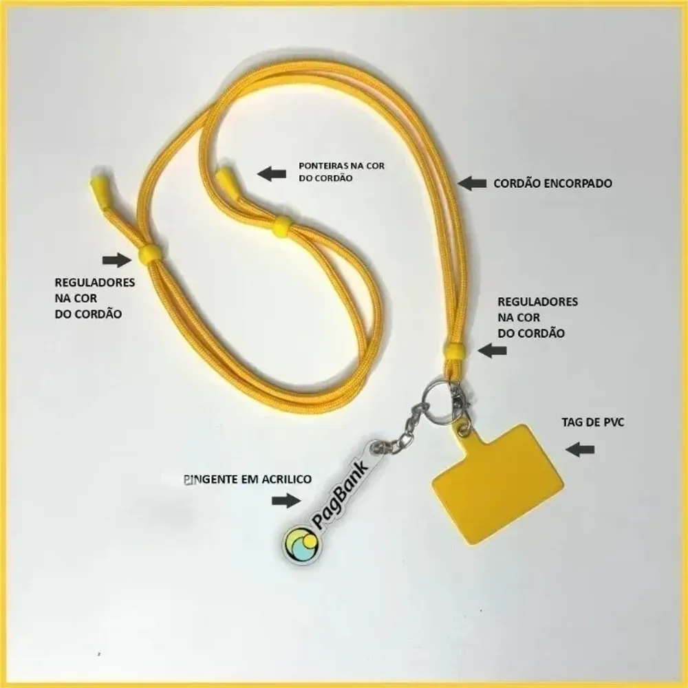 Cordão Salva Celular com 2 tags-BC0007AC