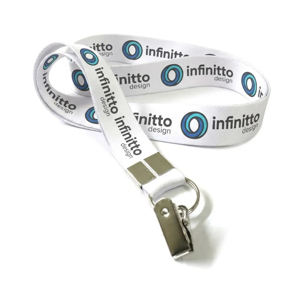 Cordão de crachá terminal jacaré sem trava de segurança-CRD07