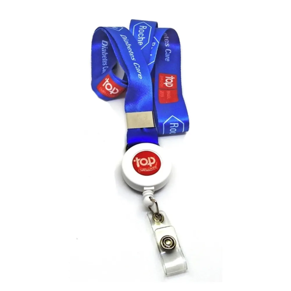 Cordão para Crachá com Rollerclip Personalizado-BC0007DE