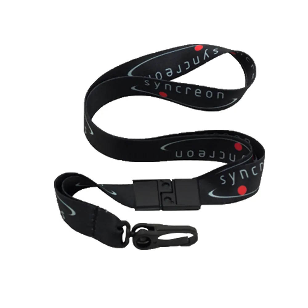 Cordão para crachá com mosquete plástico-LN12AC09