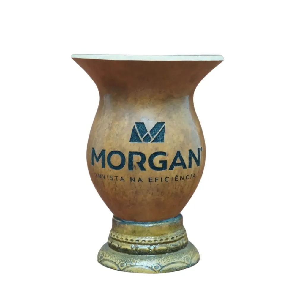 Cuia de Chimarrão Personalizada - Tradicional Bocal de Alumínio