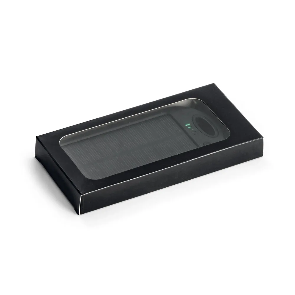 DAY. Bateria portátil solar em ABS com painel solar e LED 2000 mAh-97371