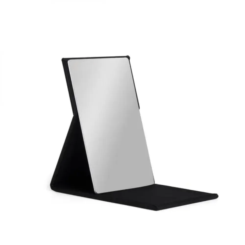 ESPELHO COM ACABAMENTO AVELUDADO PRETO - 10,8X7X1,8 CM