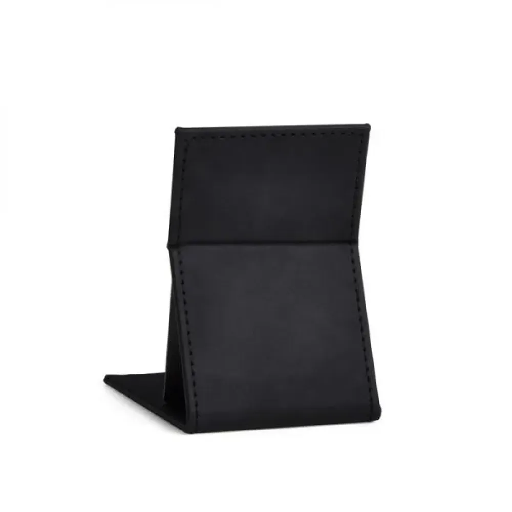 ESPELHO COM ACABAMENTO AVELUDADO PRETO - 10,8X7X1,8 CM