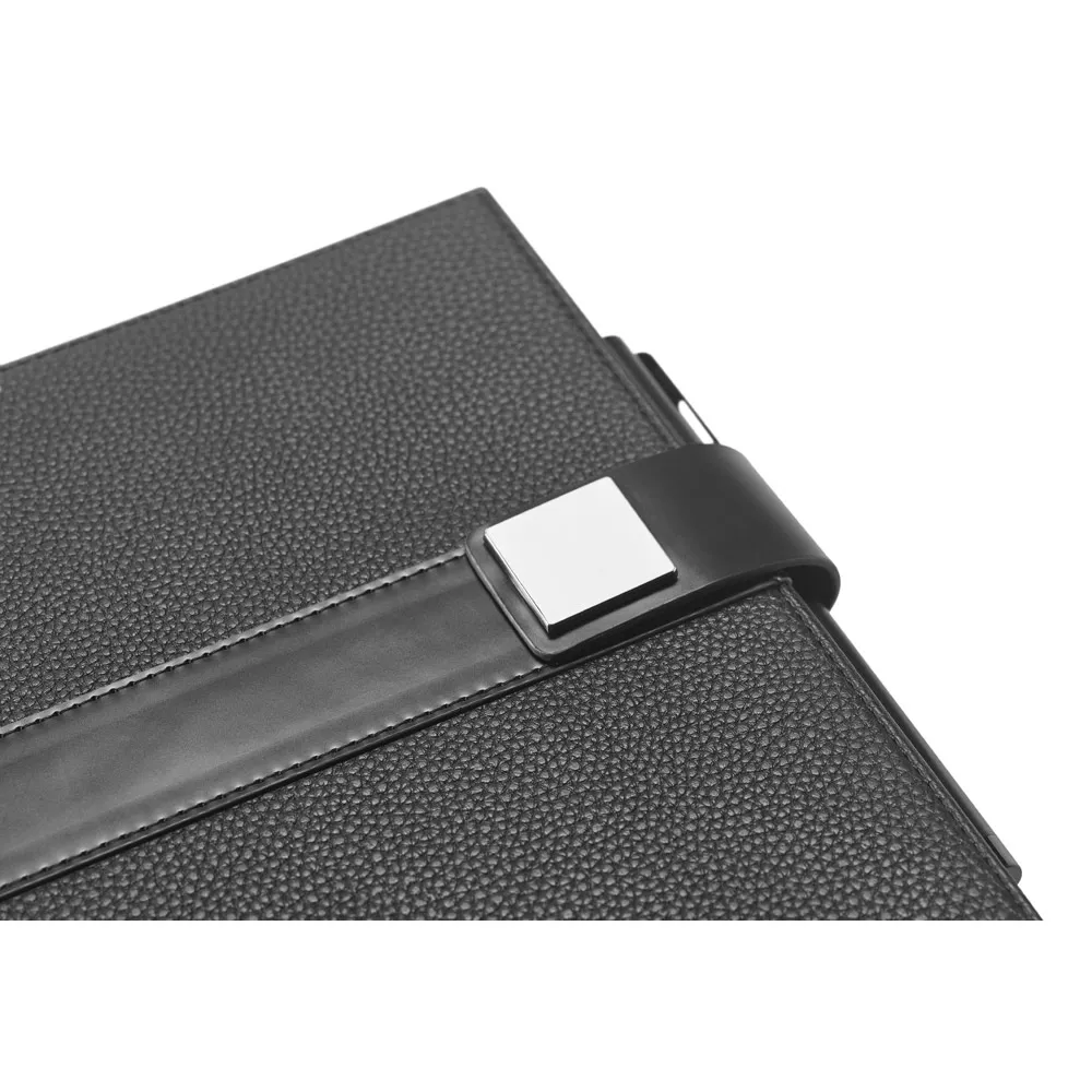 EMPIRE NOTEBOOK. Caderno EMPIRE A5 com capa em couro PRETO