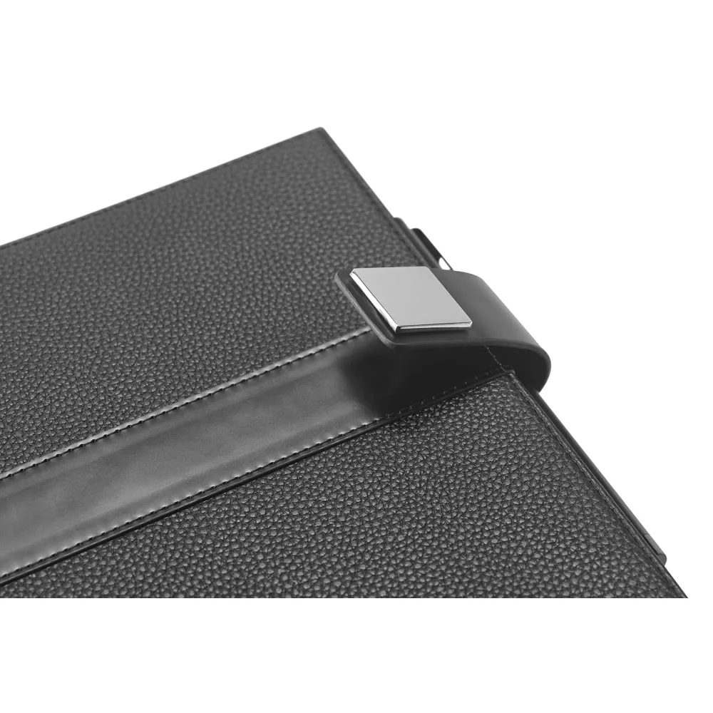 EMPIRE NOTEBOOK. Caderno EMPIRE A5 com capa em couro PRETO