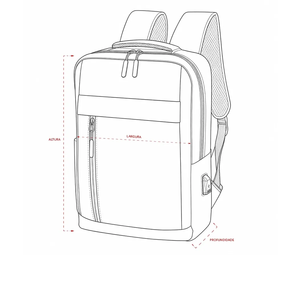 Mochila Nylon Oxford 14L