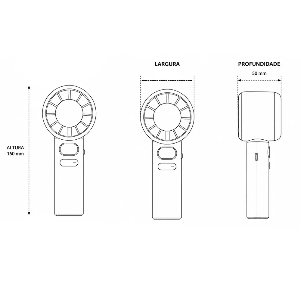 Mini Ventilador Recarregável