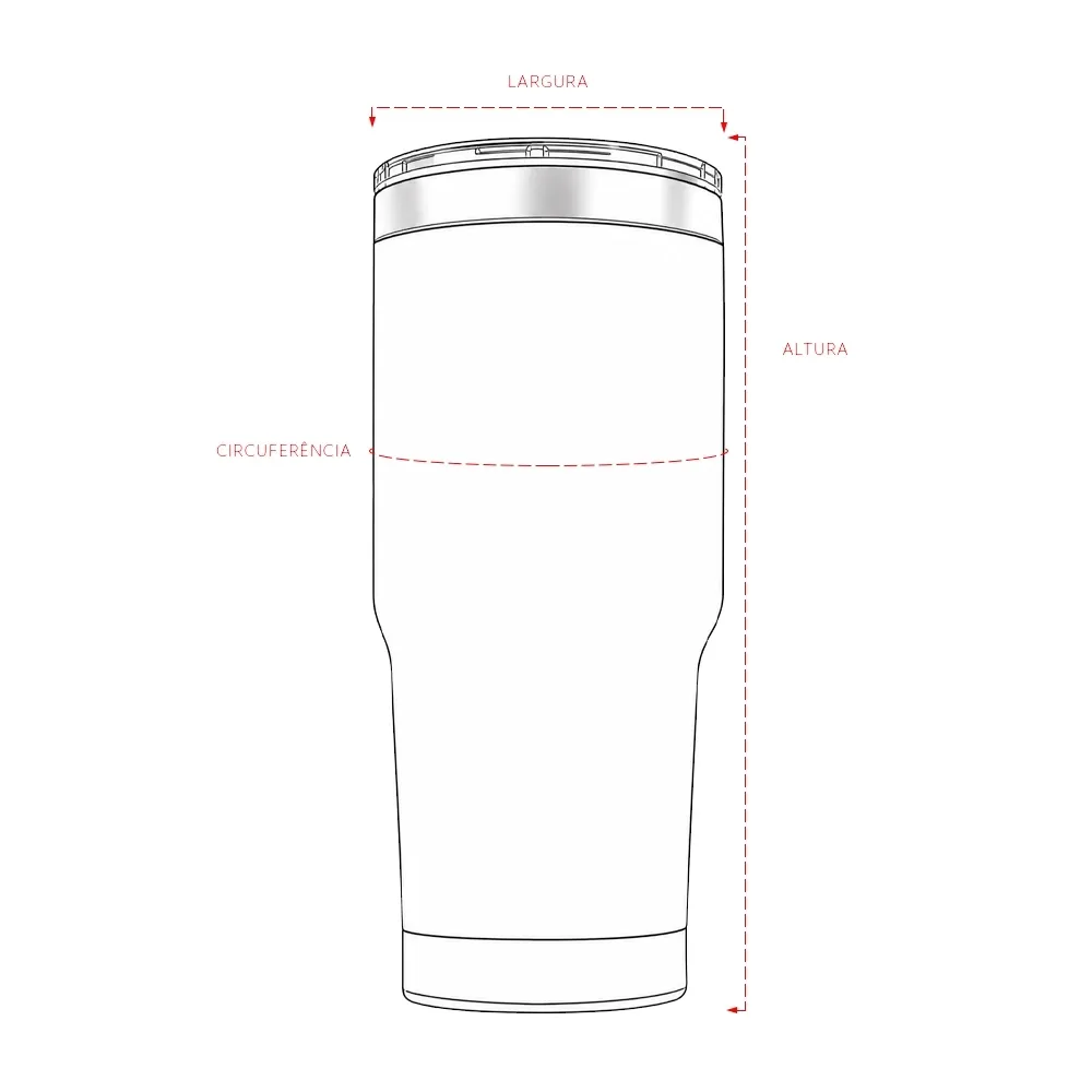 Copo Inox Parede Dupla 550ml