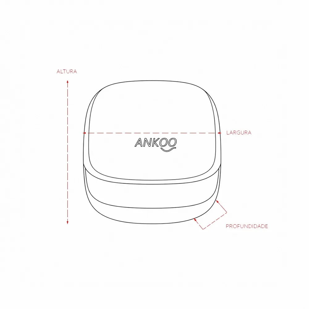 Fone de Ouvido Bluetooth Touch com Case Carregador