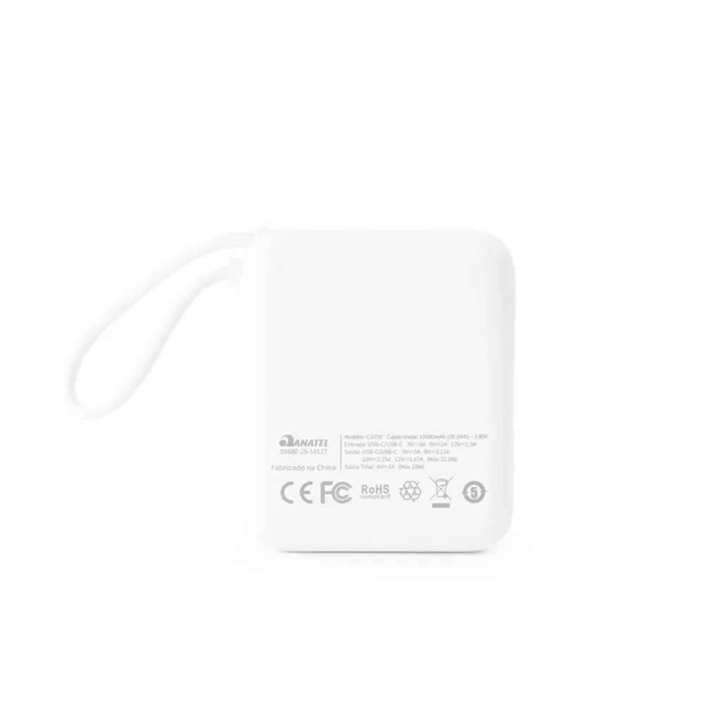 Power Bank 10.000mAh com Painel de LED
